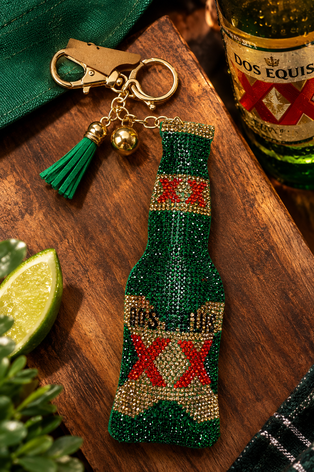 Dos XX Bling Keychain