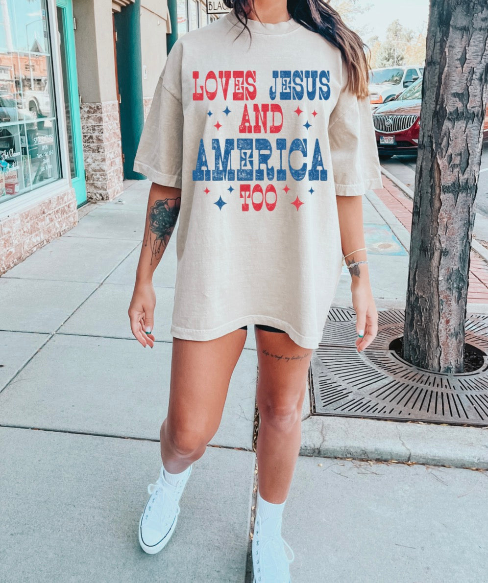 Loves Jesus & America too!