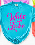 Wake and lake
