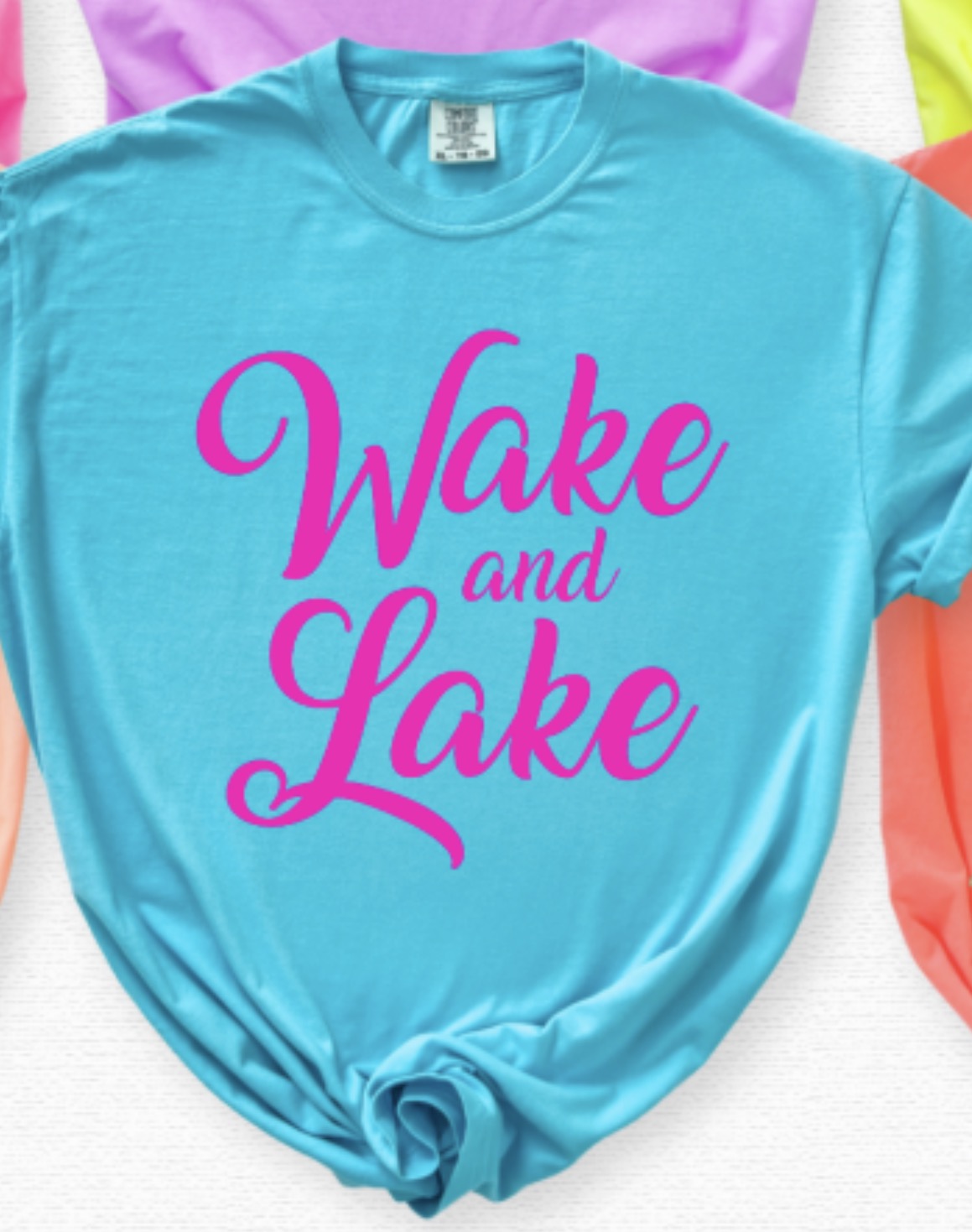 Wake and lake