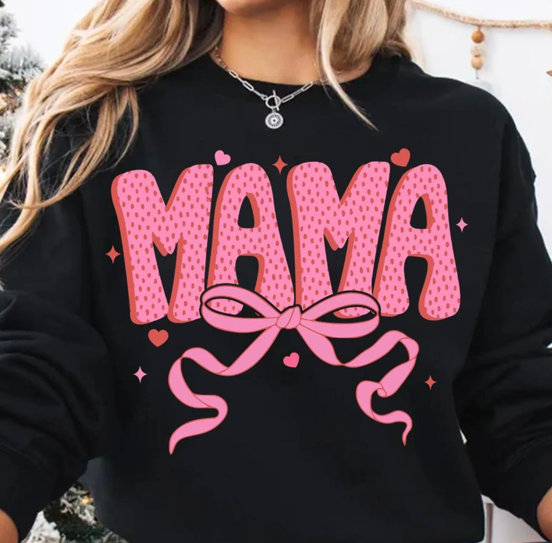 Mama with coquette bow