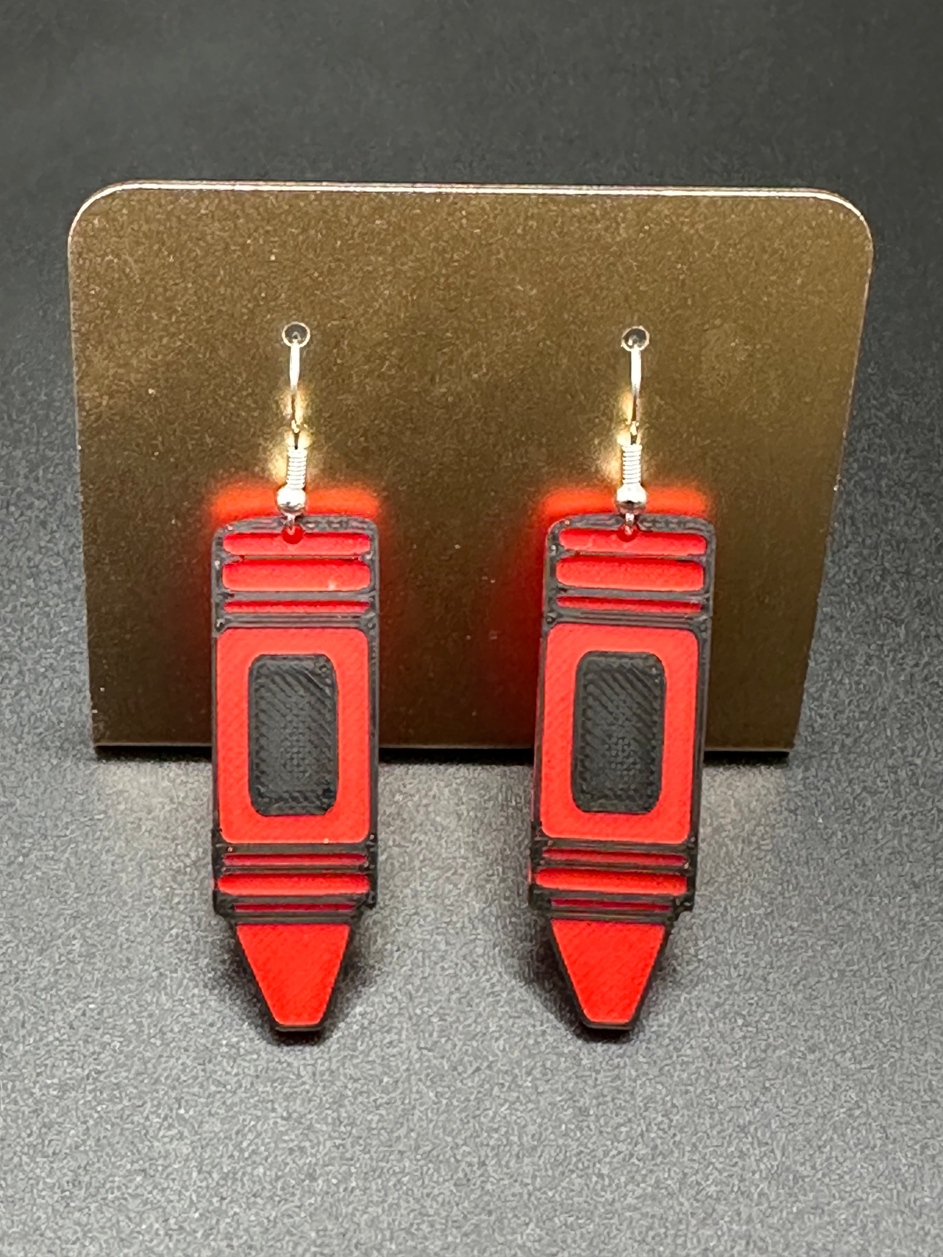 Red Color Earrings
