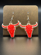 Bull Skull Earrings