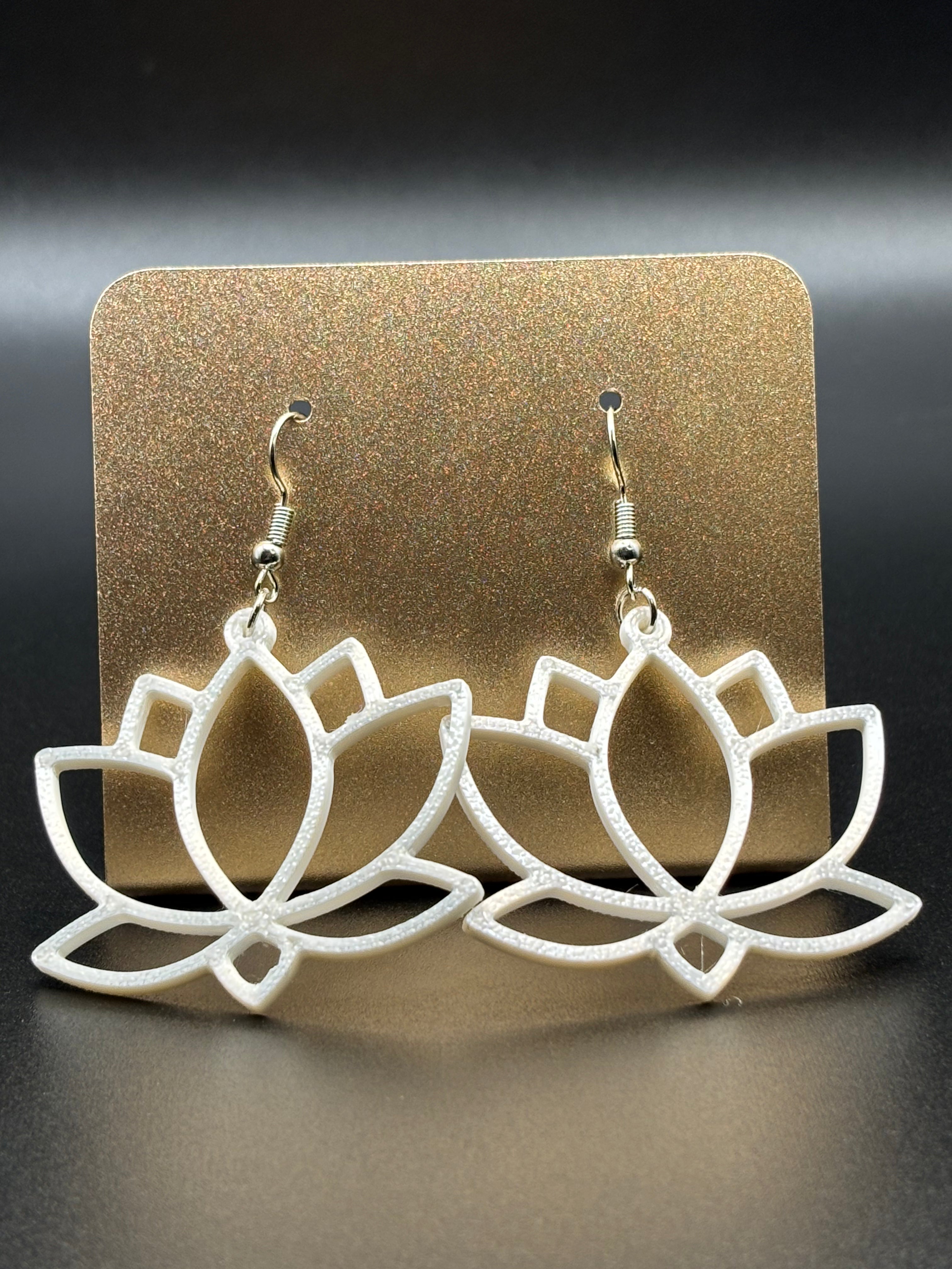Lotus Flower Earrings