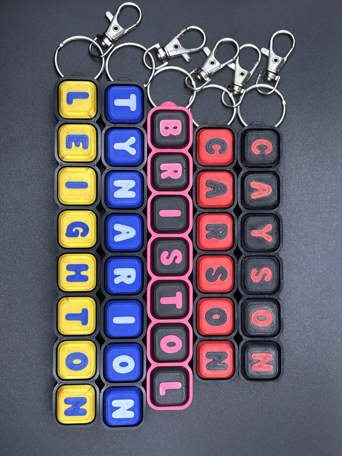 Custom Name Clicker Fidget Keychain