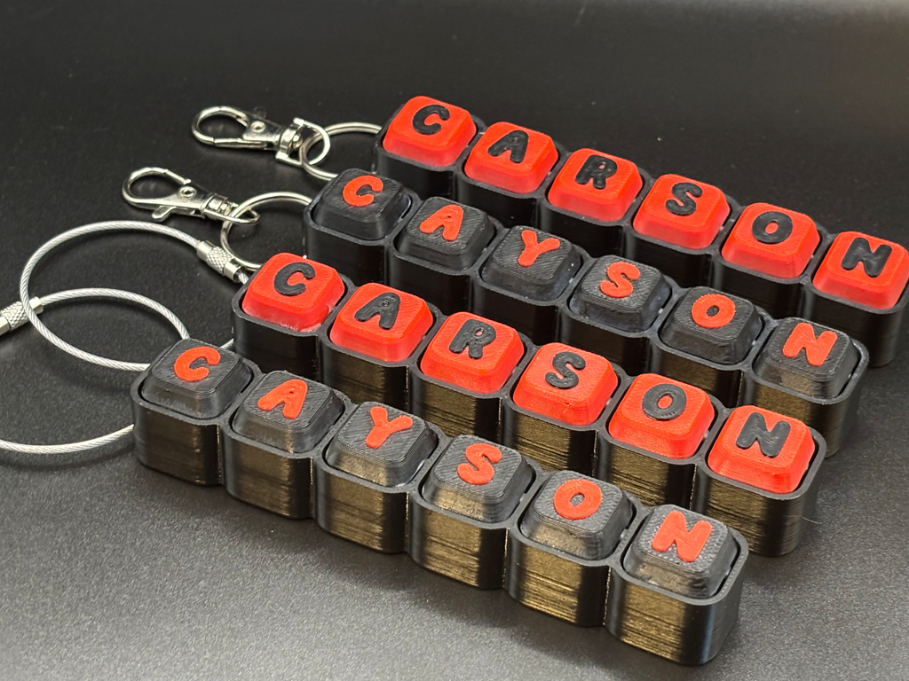 Custom Name Clicker Fidget Keychain