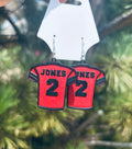 Custom Football Jersey Earrings