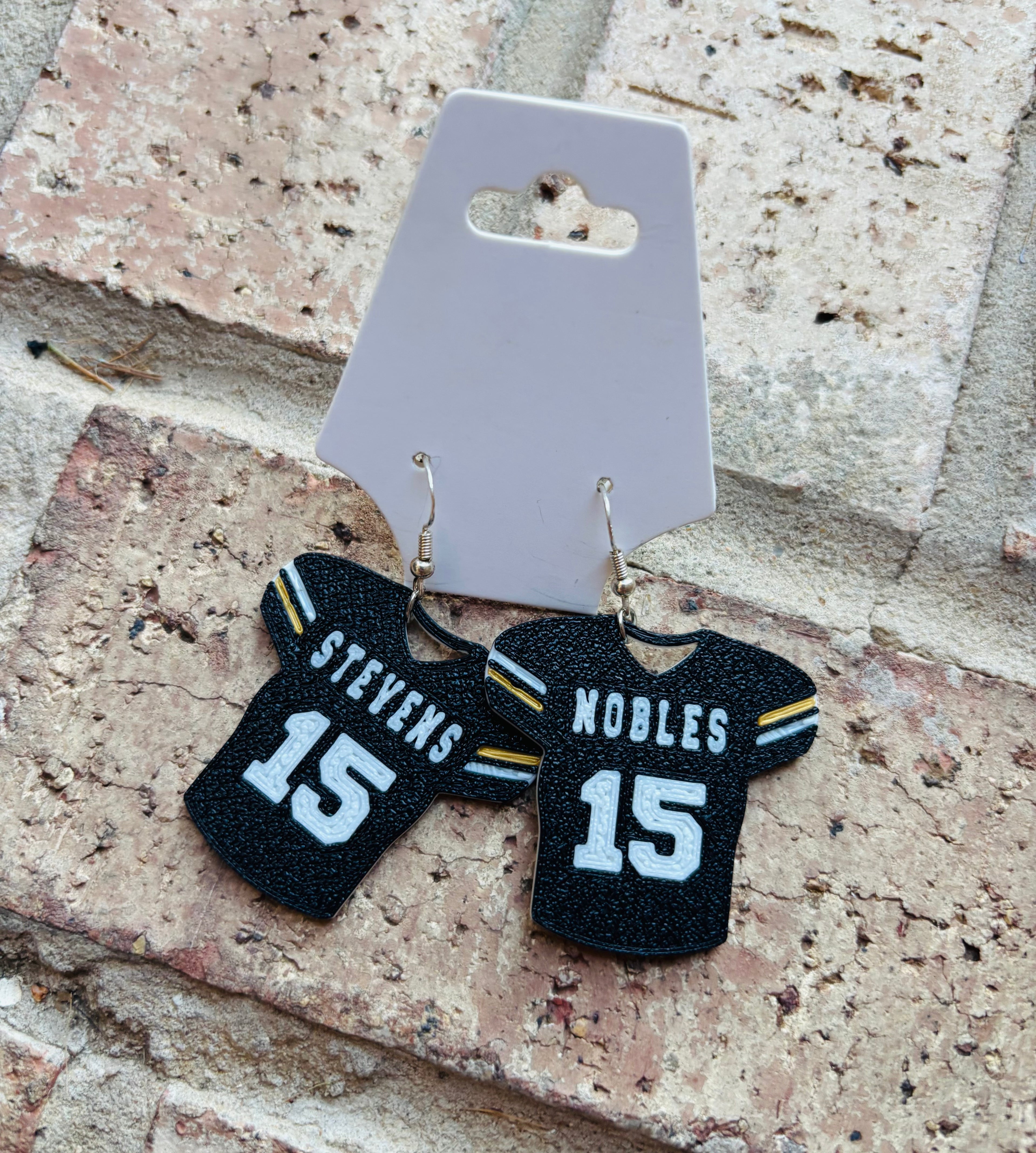 Custom Football Jersey Earrings