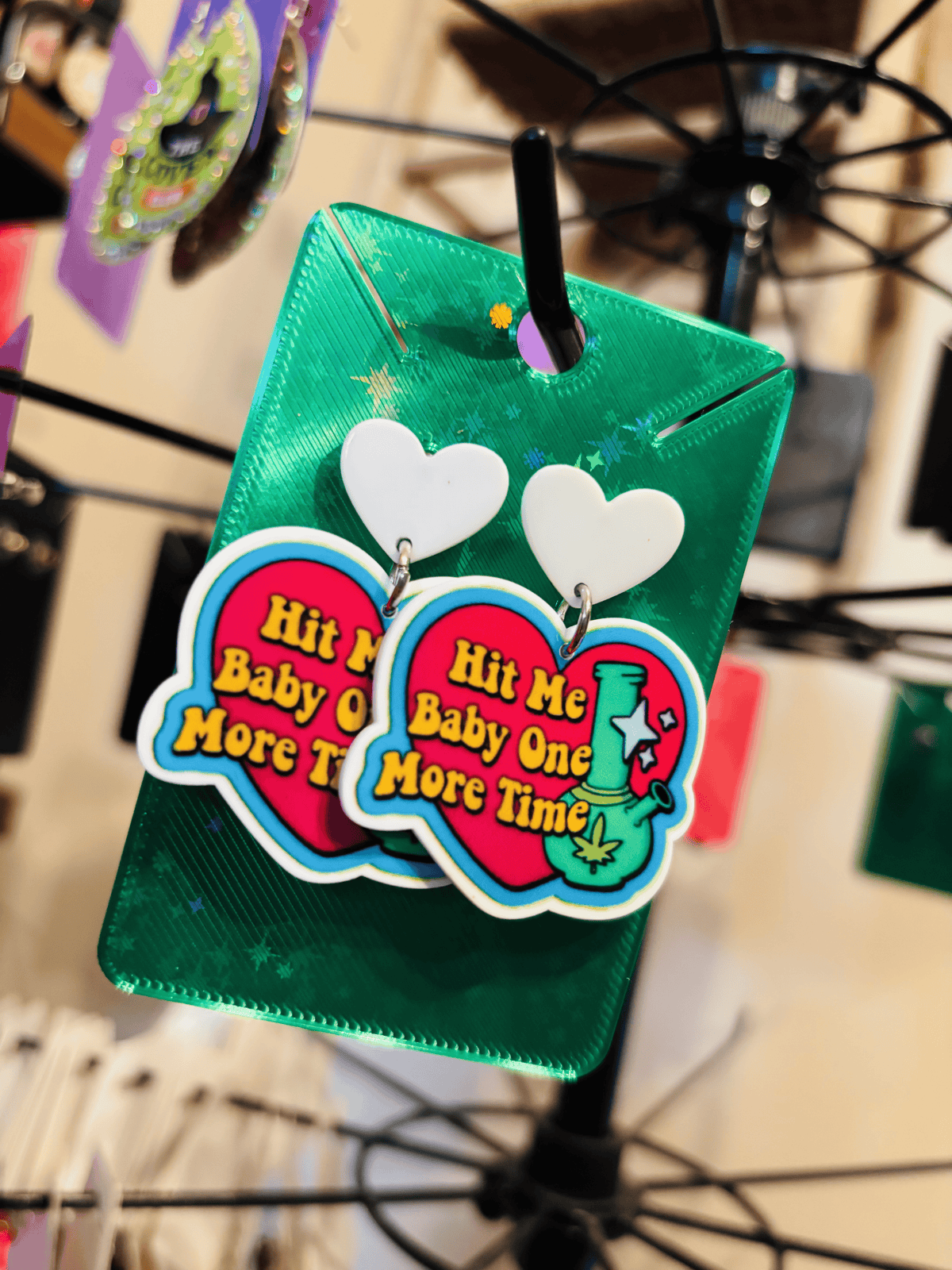 💚💖 Hit Me Baby Earrings
