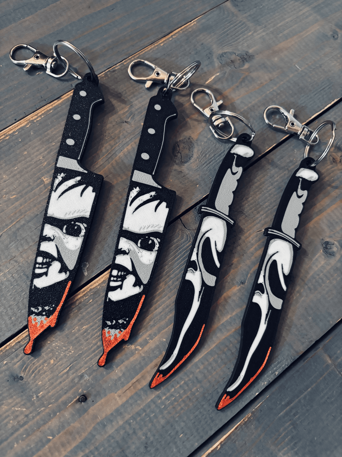 🔪 Spooky Character-Inspired Keychains