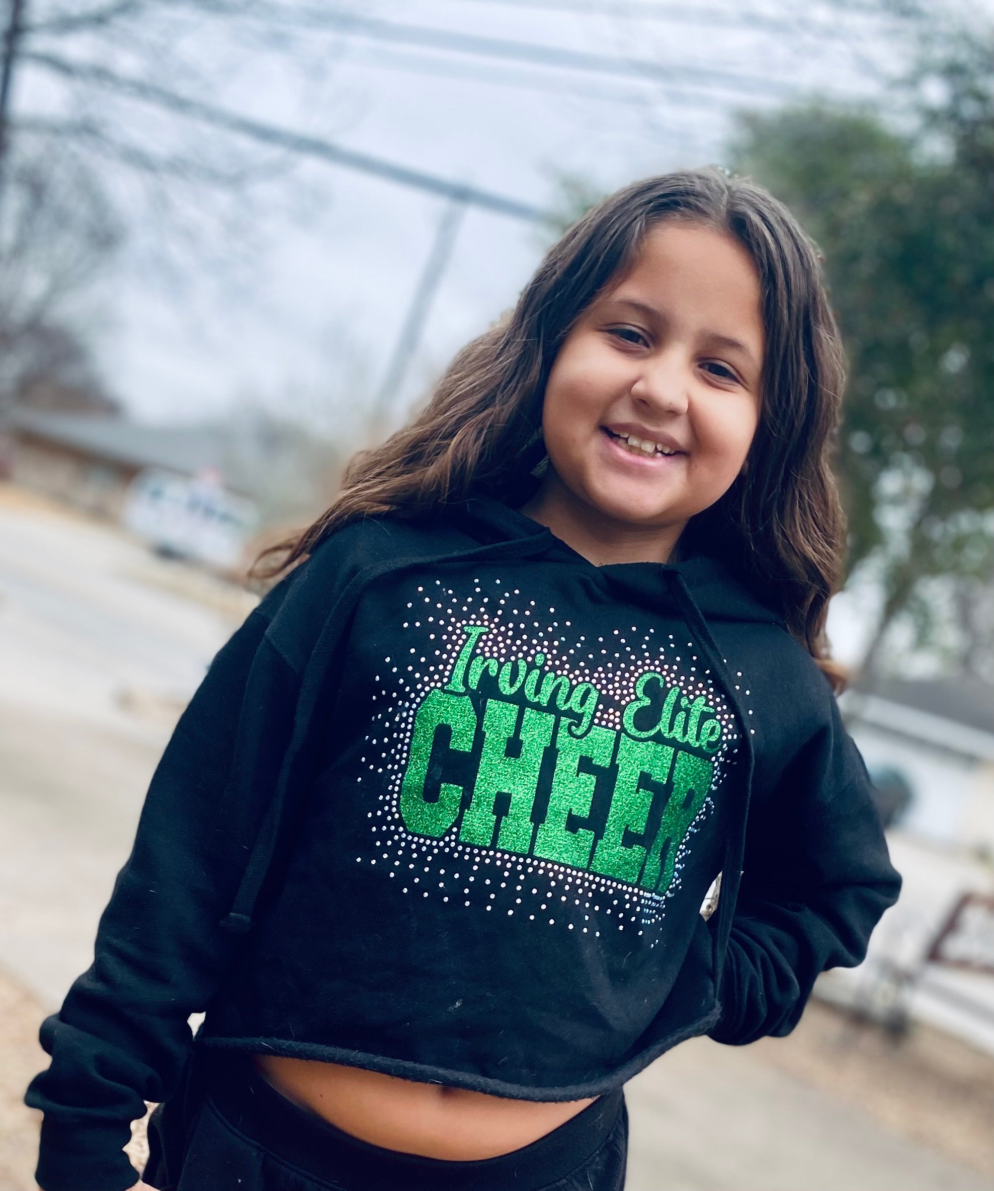 Irving elite rhinestone hoodie